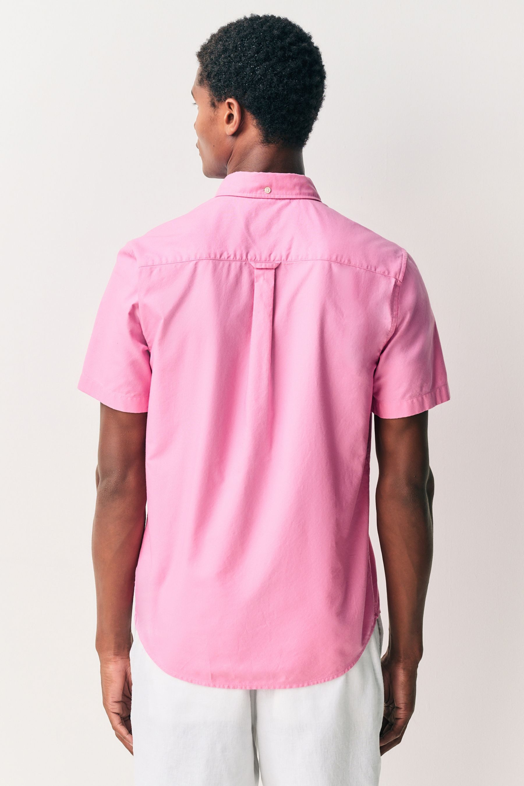 Next Kurzarmhemd Kurzarm-Oxfordhemd aus 100 % Baumwolle günstig online kaufen