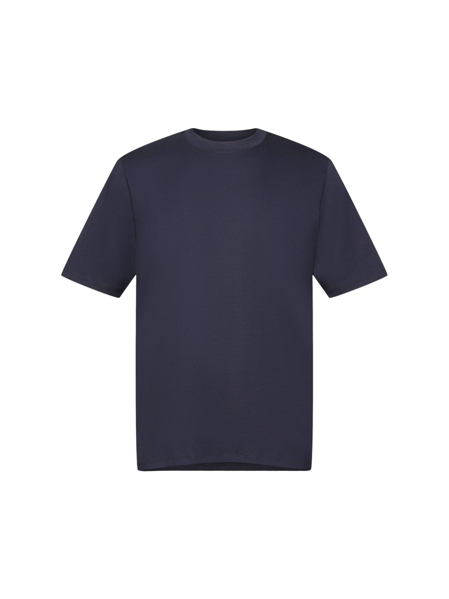 mit Rundhalsausschnitt T-Shirt Esprit (1-tlg) NAVY Baumwoll-T-Shirt