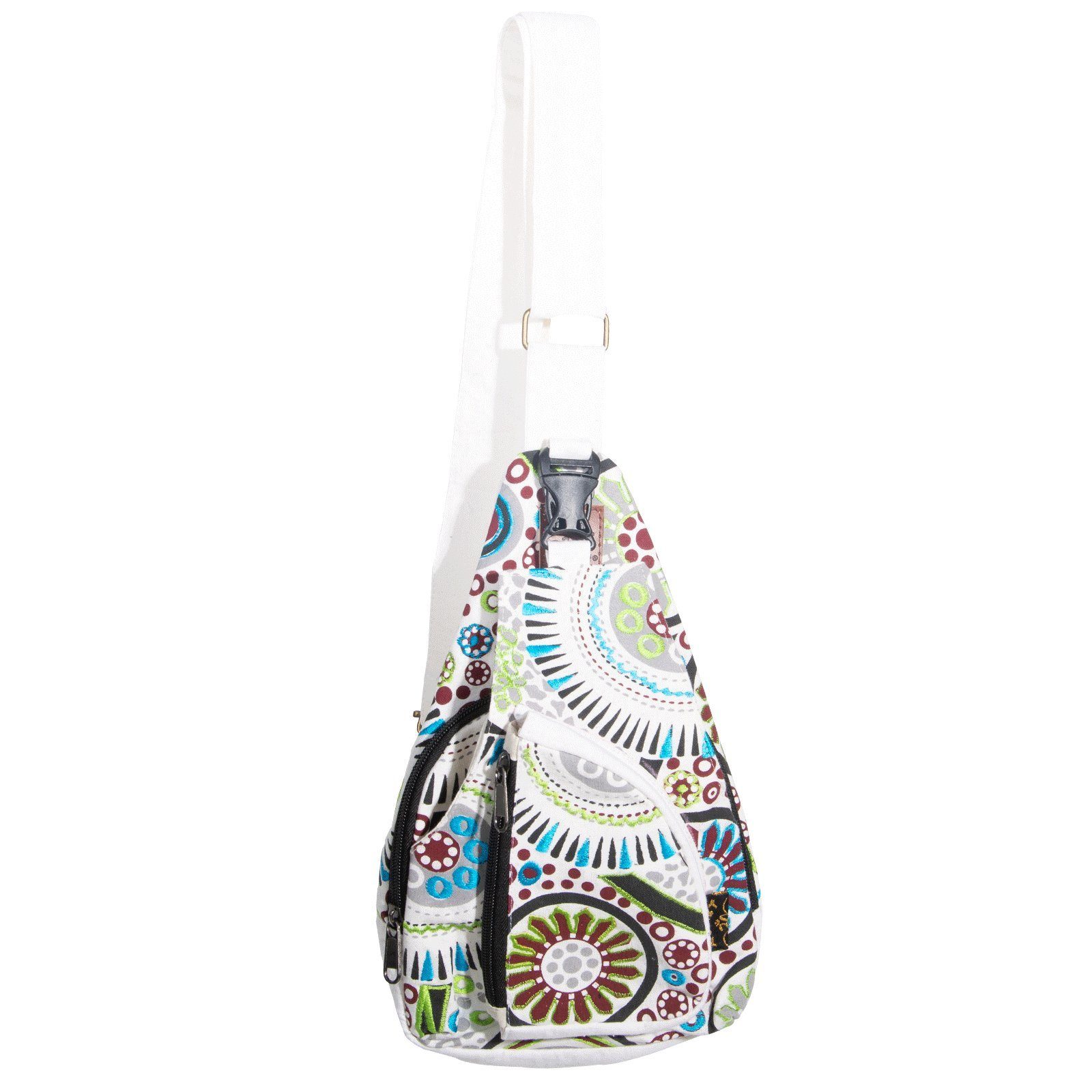 KUNST UND MAGIE Schultertasche Kunst und Magie Slingrucksack Bodybag Schultertasche Umhängetasche