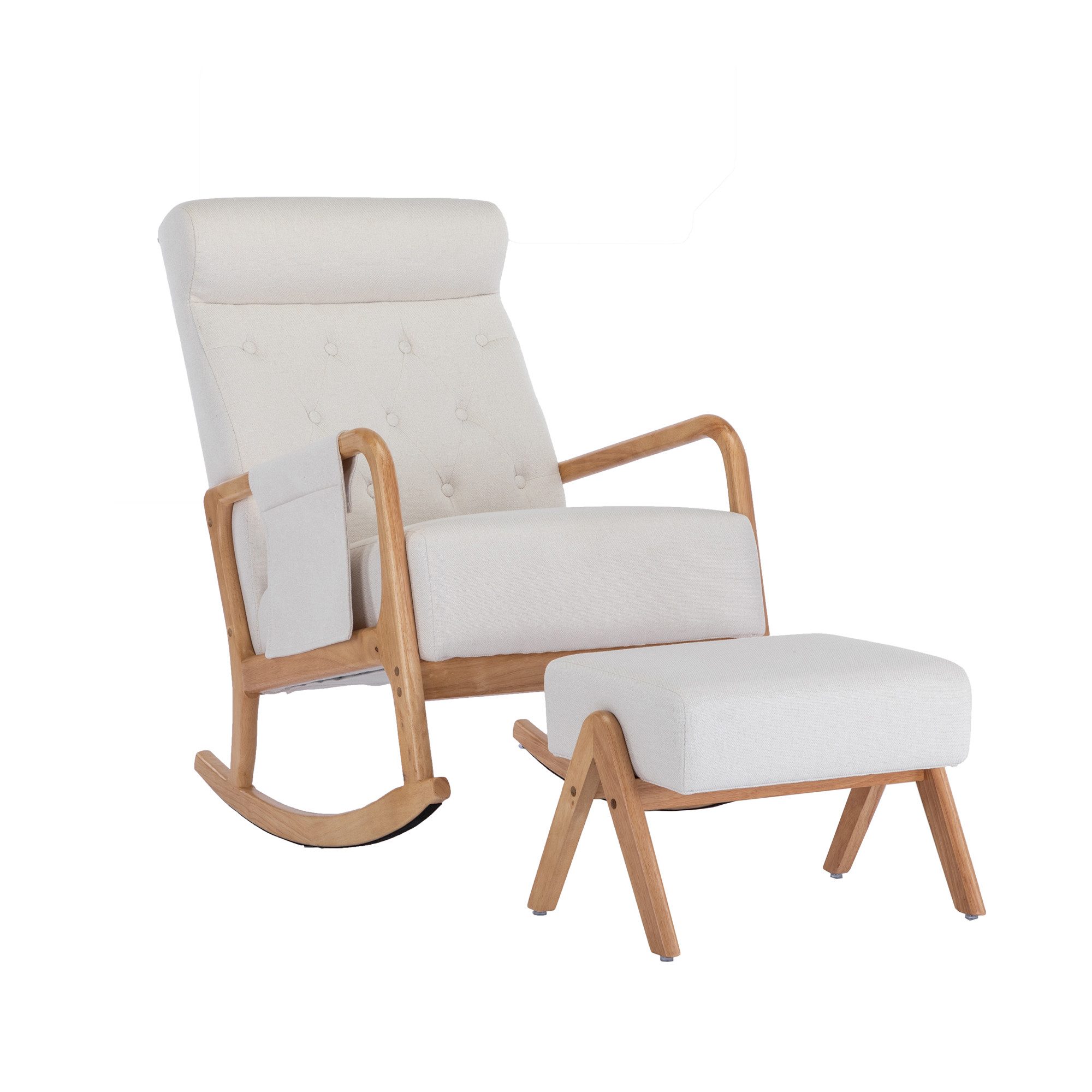 OKWISH Relaxsessel Schaukelsessel, Relaxstuhl, Schaukelstuhl (Leinen, günstig online kaufen