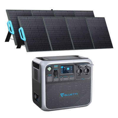 BLUETTI Stromerzeuger AC200P, (mit 2 PV200 Solarpanels), für Reise