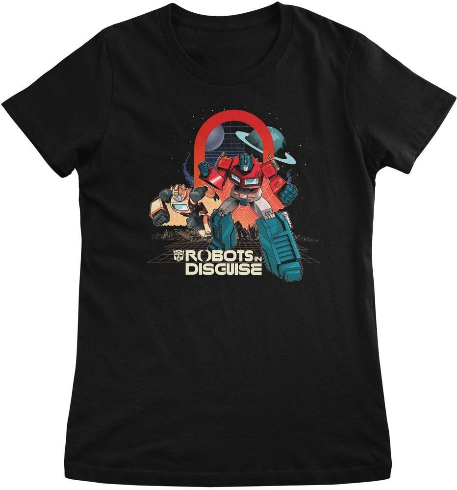 Transformers T-Shirt Retro Robots In Discguise Girly Tee