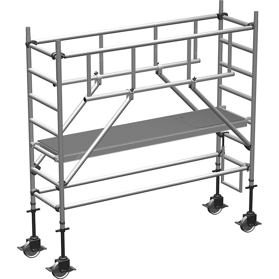 Zarges Fahrgerüst, L: 1.8 m x B: 0.75 m x H: 2.65 m Mehrfarbig