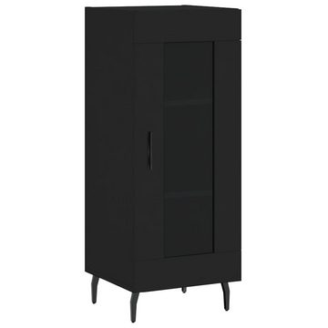 vidaXL Kleiderschrank Regal Highboard Schrank Schwarz 34,5x34x180 cm Holzwerkstoff