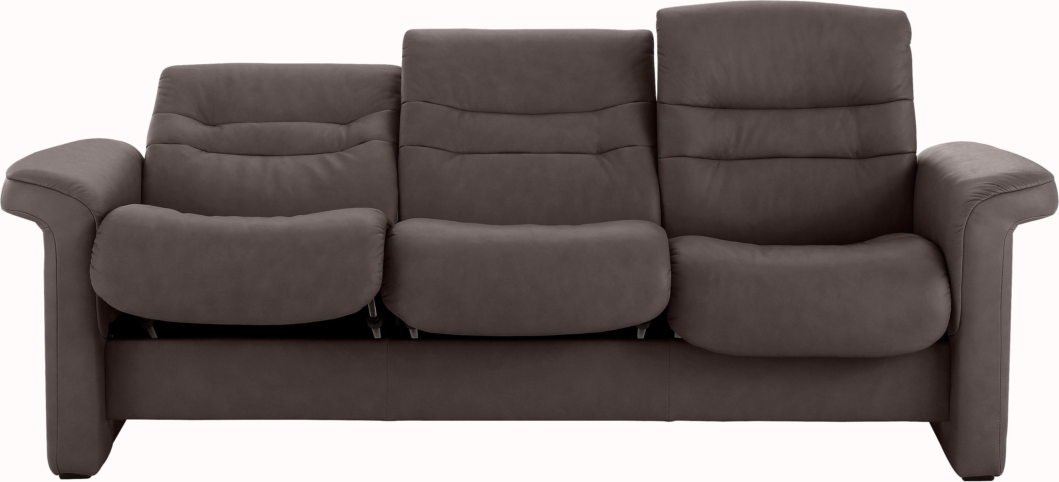 Back, & Stressless® chocolate cm Low Breite Relaxfunktion Rückenverstellung, 3-Sitzer 209 mit PALOMA Sapphire,