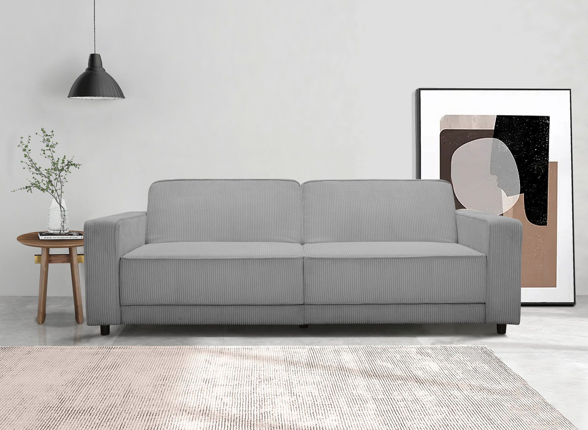 Dorel Home 3-Sitzer ALLIE Schlafsofa 225 cm, Bett-Funktion (108/190cm), tre günstig online kaufen