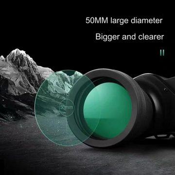 Silberstern 20x50 Fernglas FMC-Objektiv, Prismenteleskop Binocular (HD-Nachtsicht im Freien, um Mondkrater zu sehen)