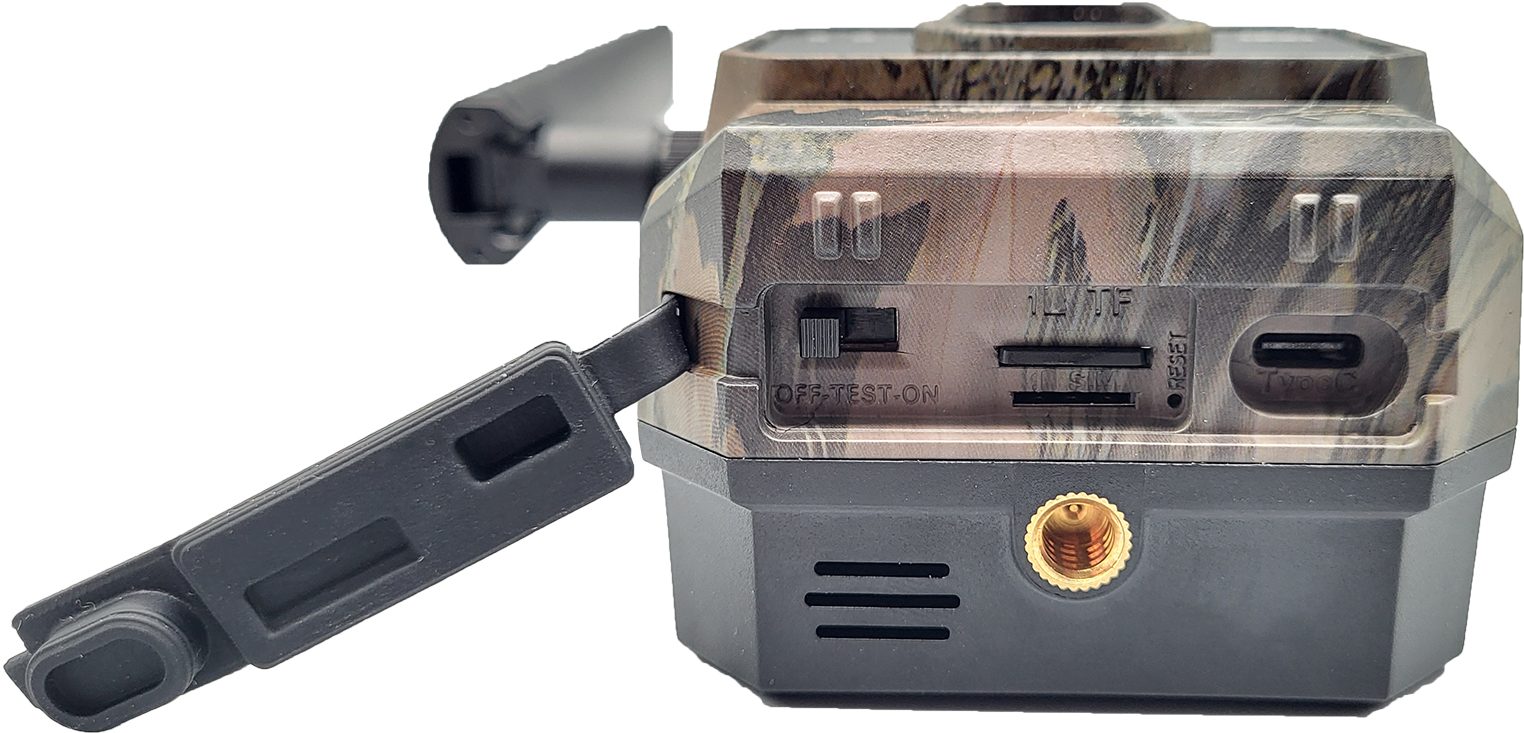 Berger & Schröter Wildkamera Mini LTE 4G Live 48 MP mit Solar Panel 4 W (Revier, Wildbeobachtung, Grundstücksüberwachung, Jagd, Außenbereich, Sicherheitsüberwachung, Wald, Naturbeobachtung, App-Steuerung und IP66-Gehäuse)