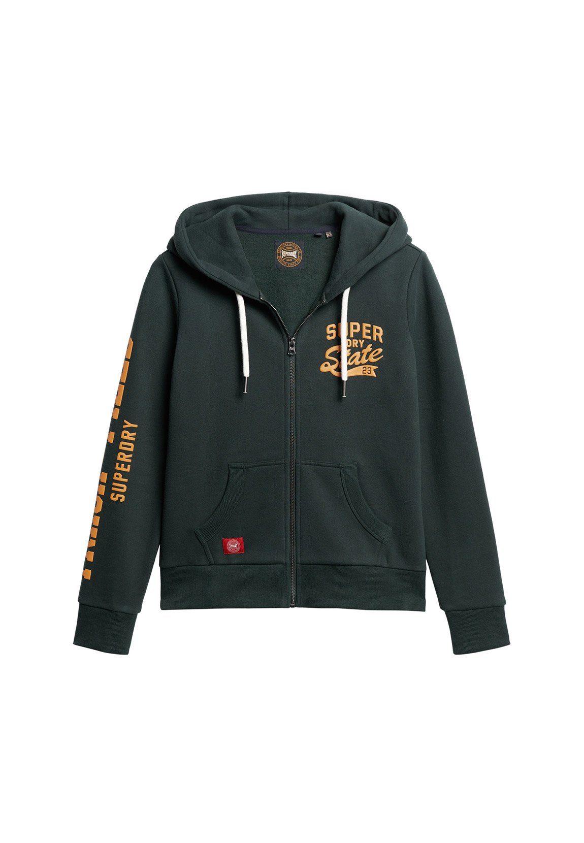 Superdry Kapuzensweatshirt Superdry Zipper Damen ATHLETIC COLLEGE ZIP UP HOODIE Academy