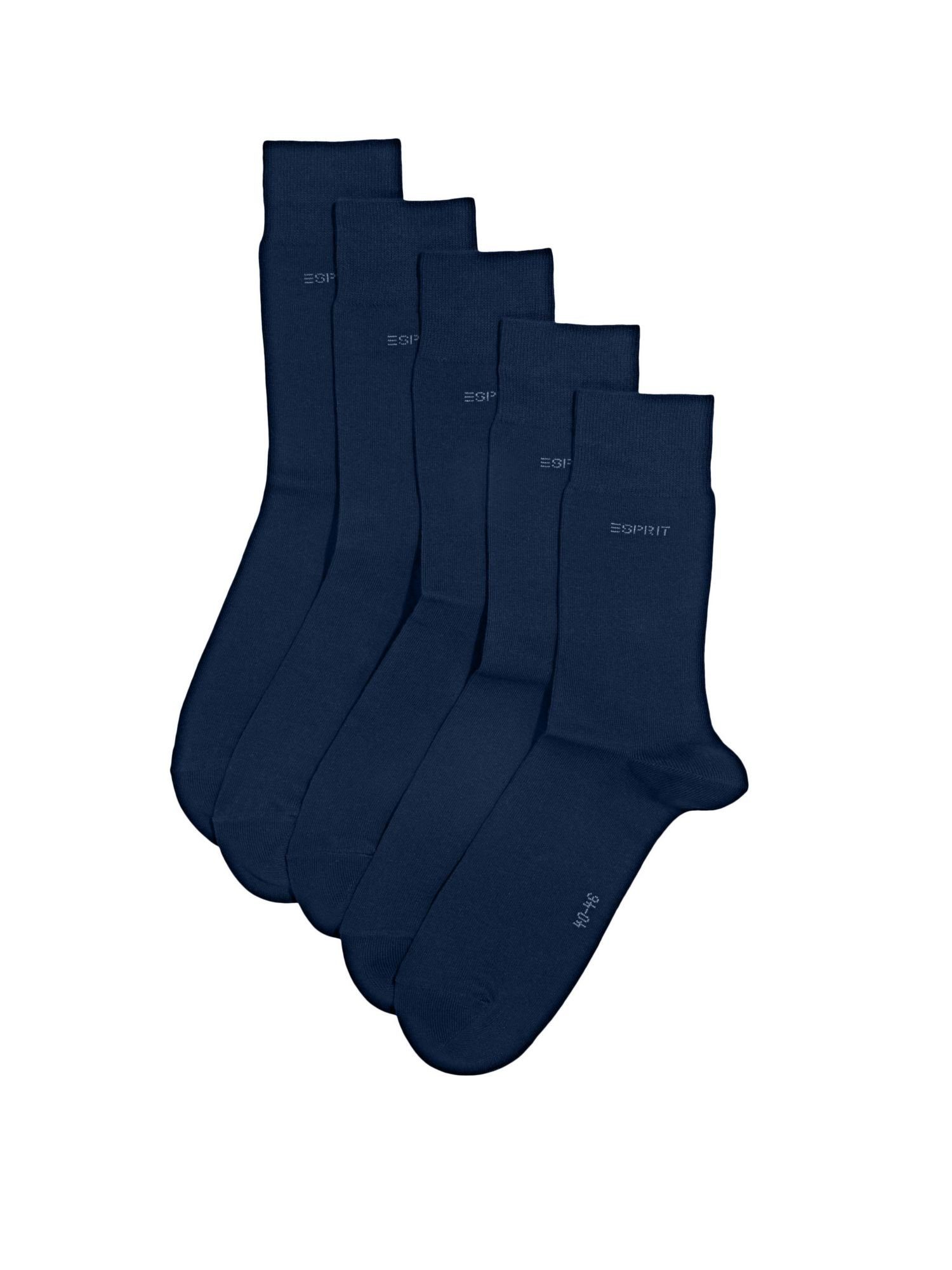 MARINE Socken 5er-Pack Socken, Esprit Bio-Baumwollmix