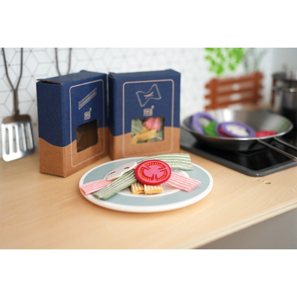 Small Foot Spiel-Kochgeschirr 12292 Pasta-Koch-Set "fresh" für die Kinderküche