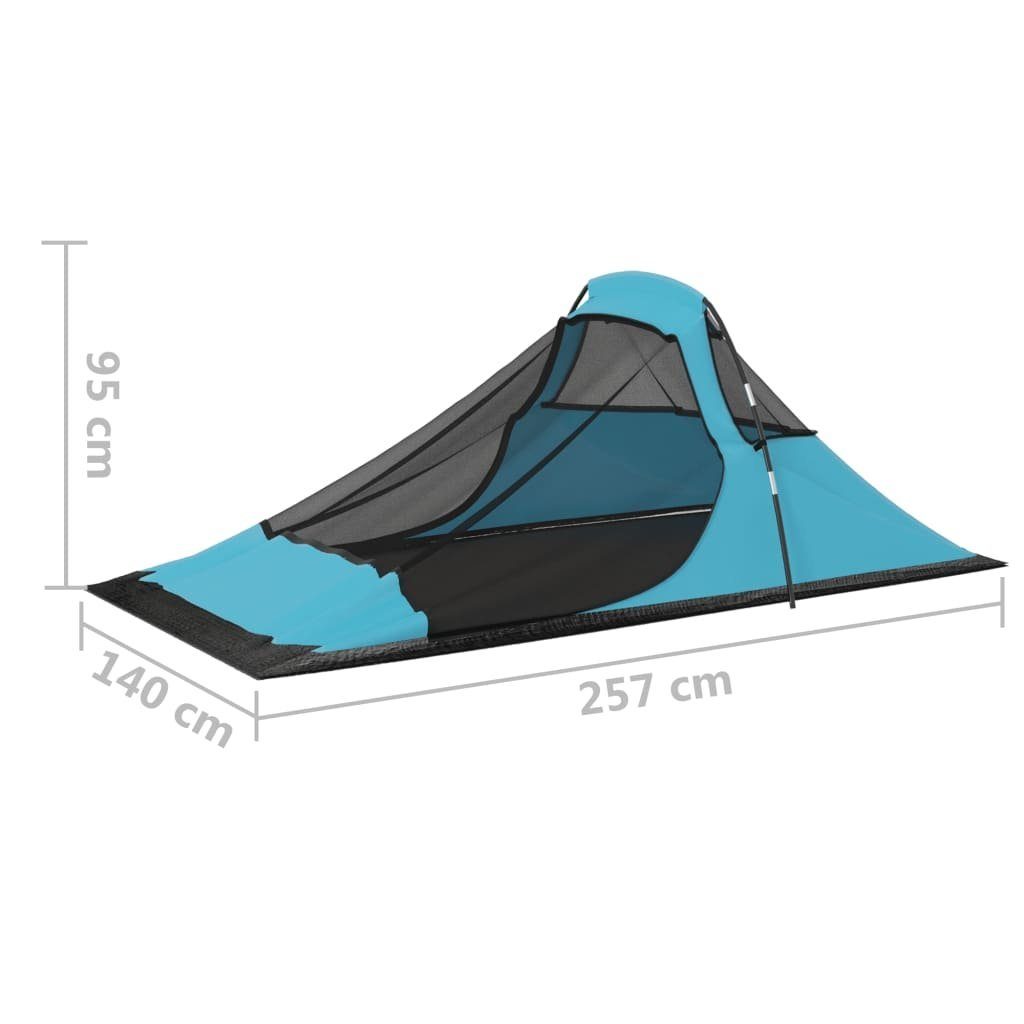 vidaXL Vorzelt (1 Blau, cm tlg) Campingzelt 317x240x100
