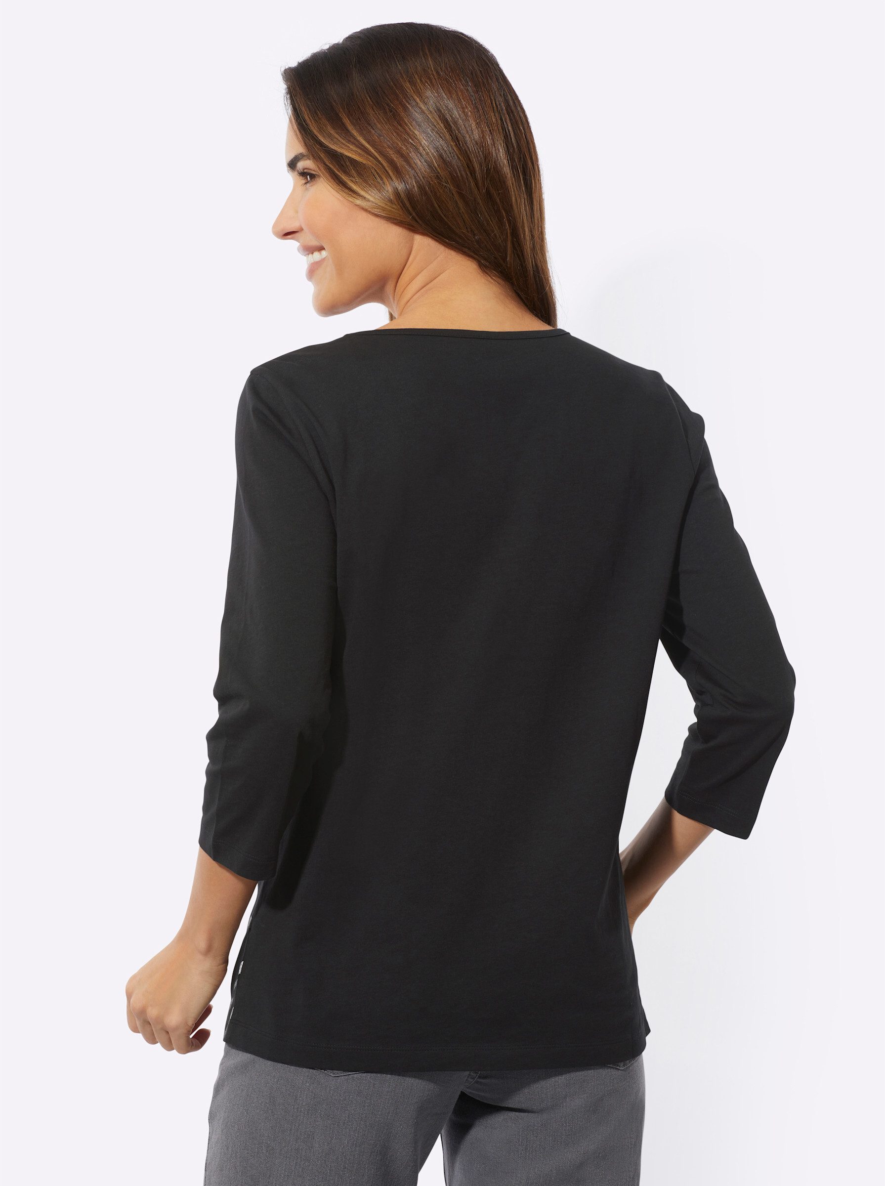 Classic Basics Rundhalsshirt "Rundhals-Shirt" 1 Stk. tlg. günstig online kaufen