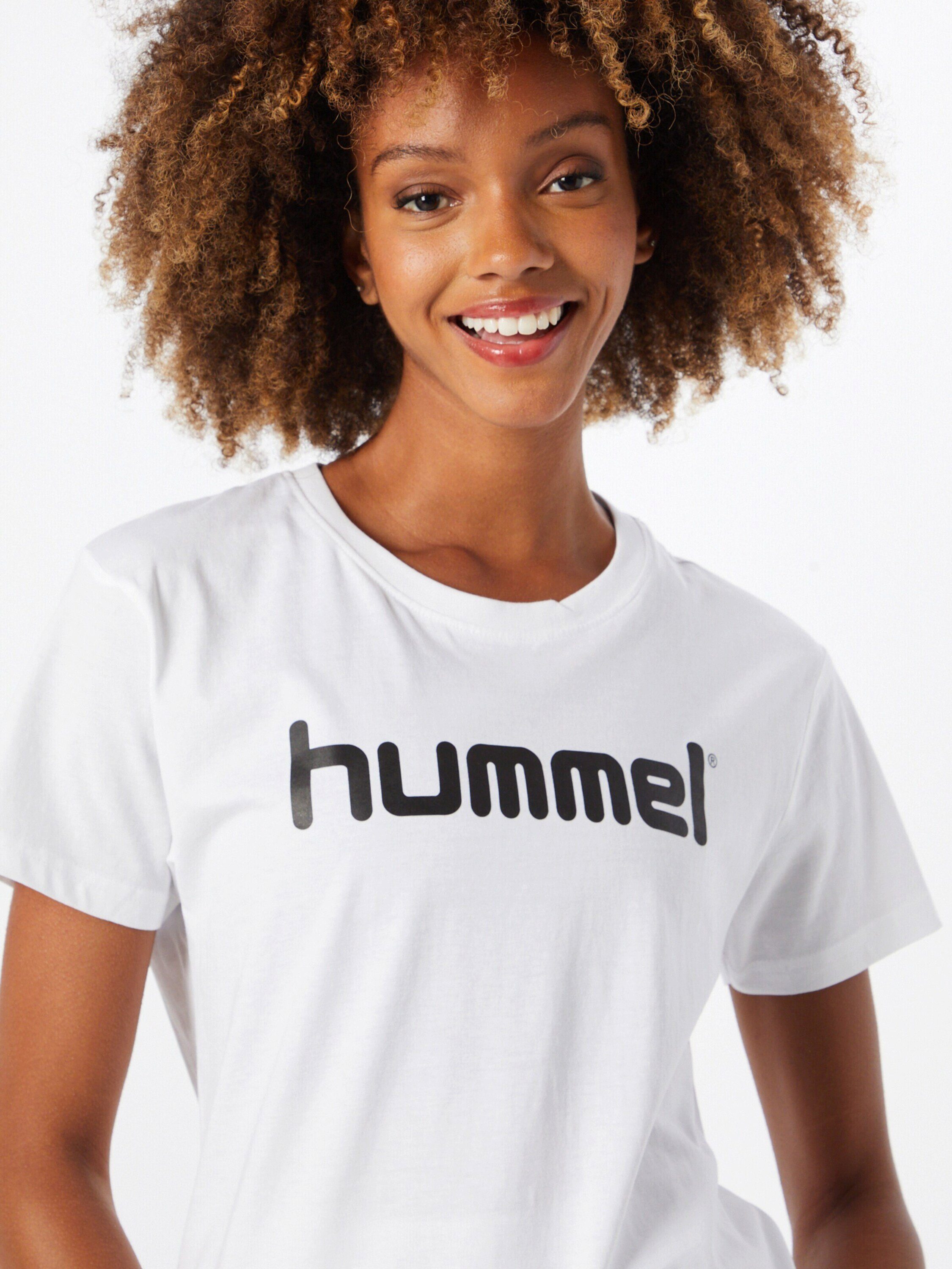 hummel T-Shirt Plain/ohne Details (1-tlg) Weiß