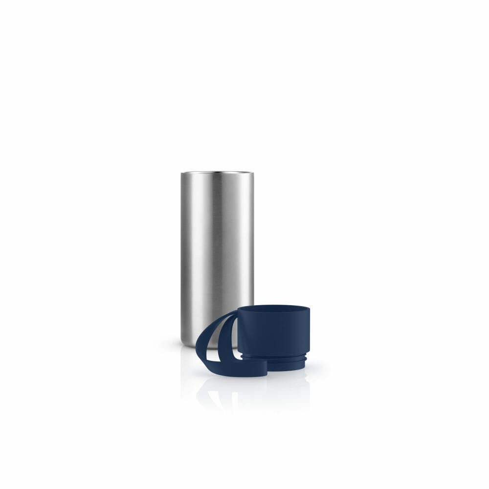 Eva Solo Thermobecher To Go Cup Navy Blue, 350 ml, Edelstahl, Kunststoff, Silikon