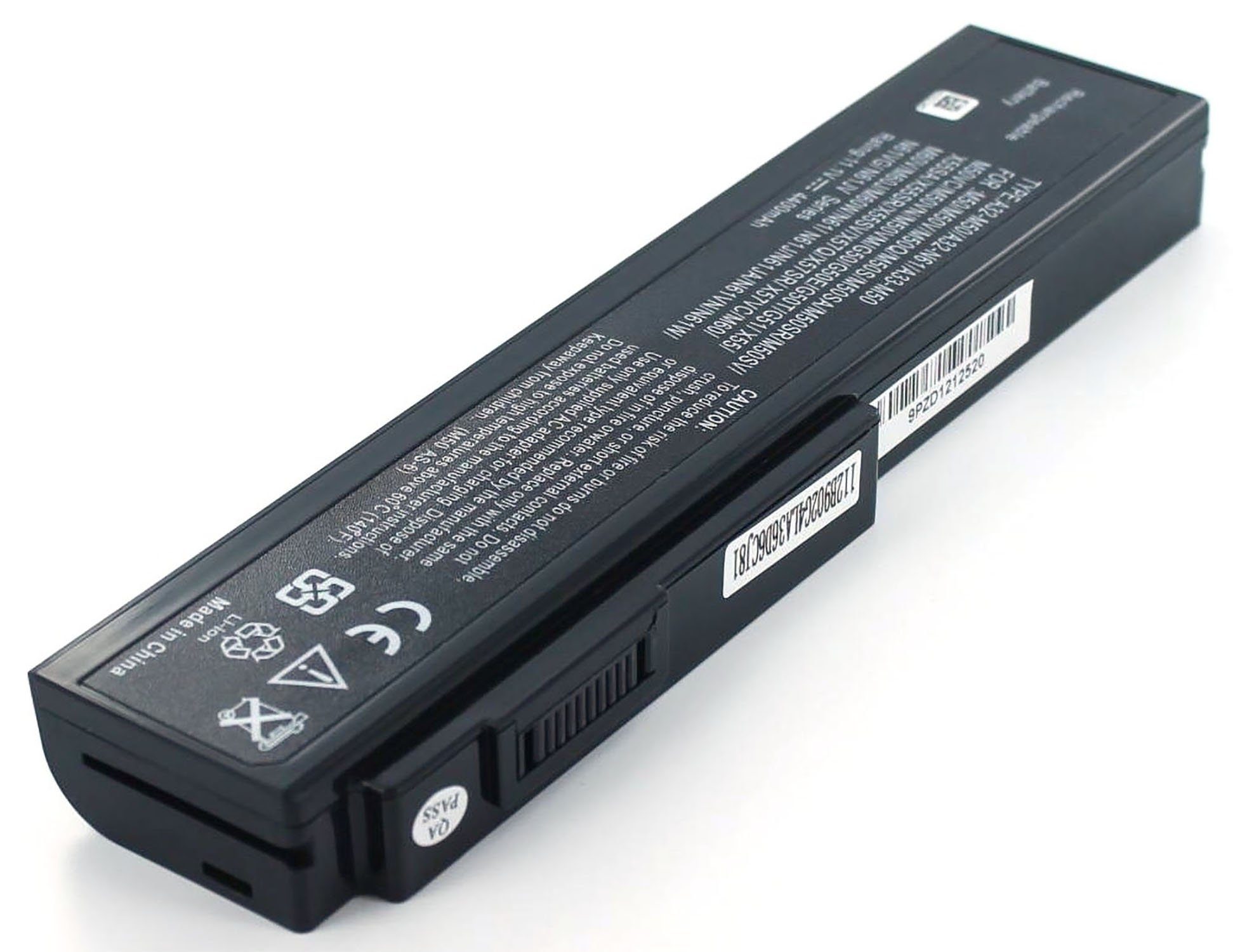 MobiloTec Akku kompatibel mit Asus Pro62J-JX033C Akku Akku 4400 mAh (1 St)