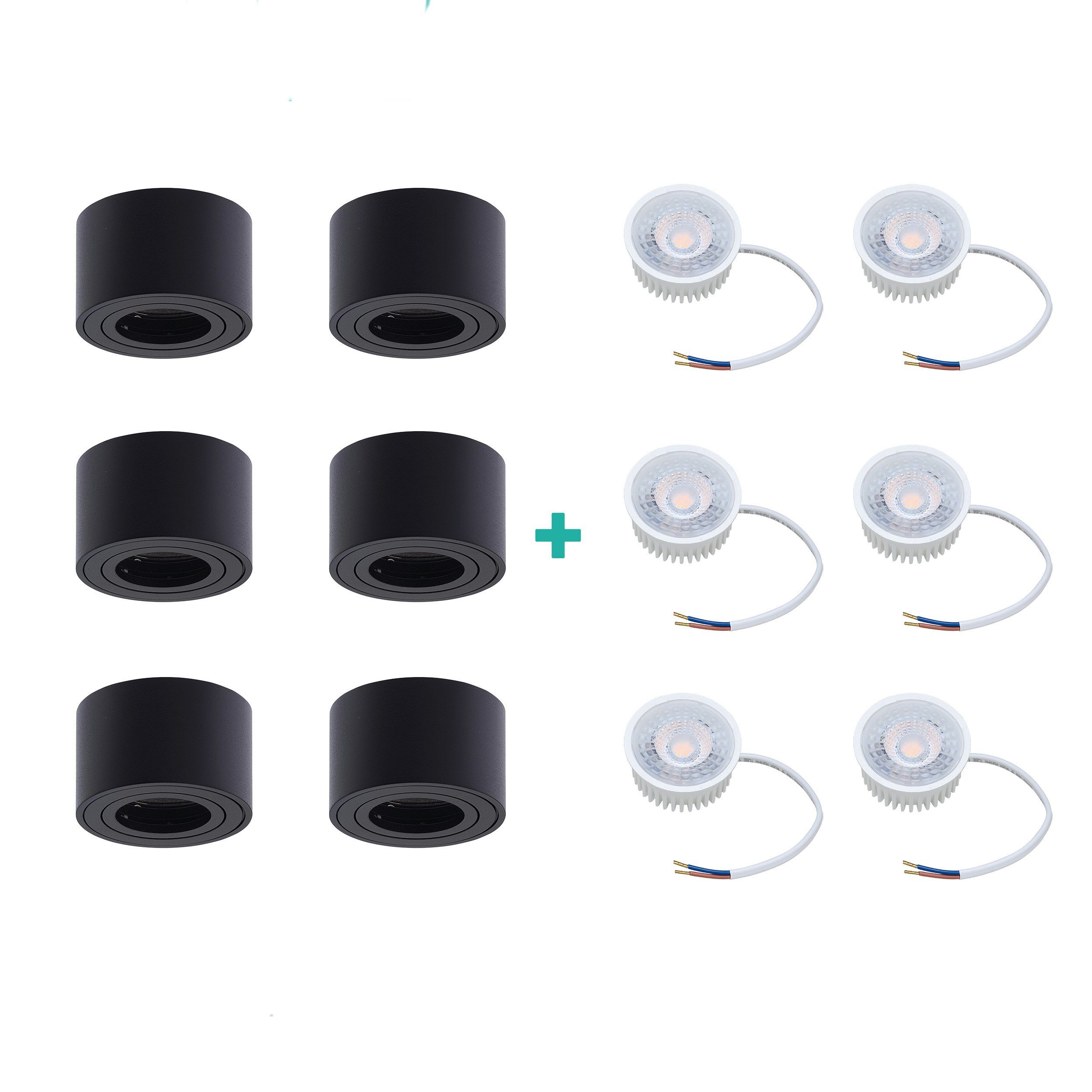 Oktaplex lighting LED Deckenstrahler 6er Set günstig online kaufen