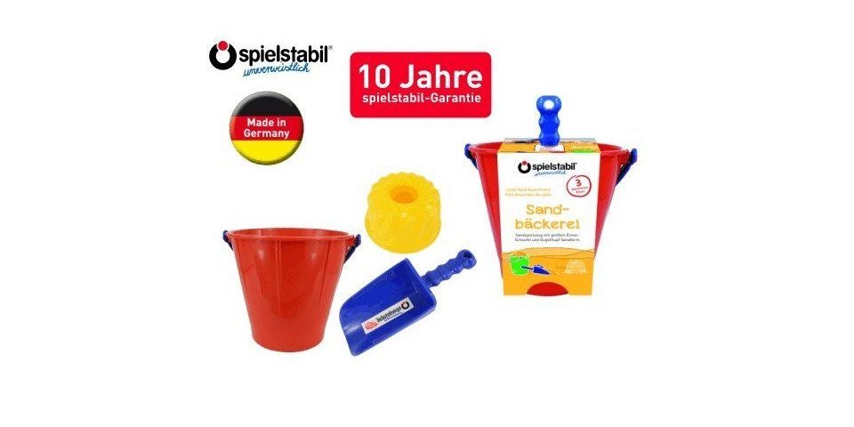 FUCHS Sandform-Set Spielstabil 7504 - Sandbäckerei, 3-teilig, Sandspielzeug
