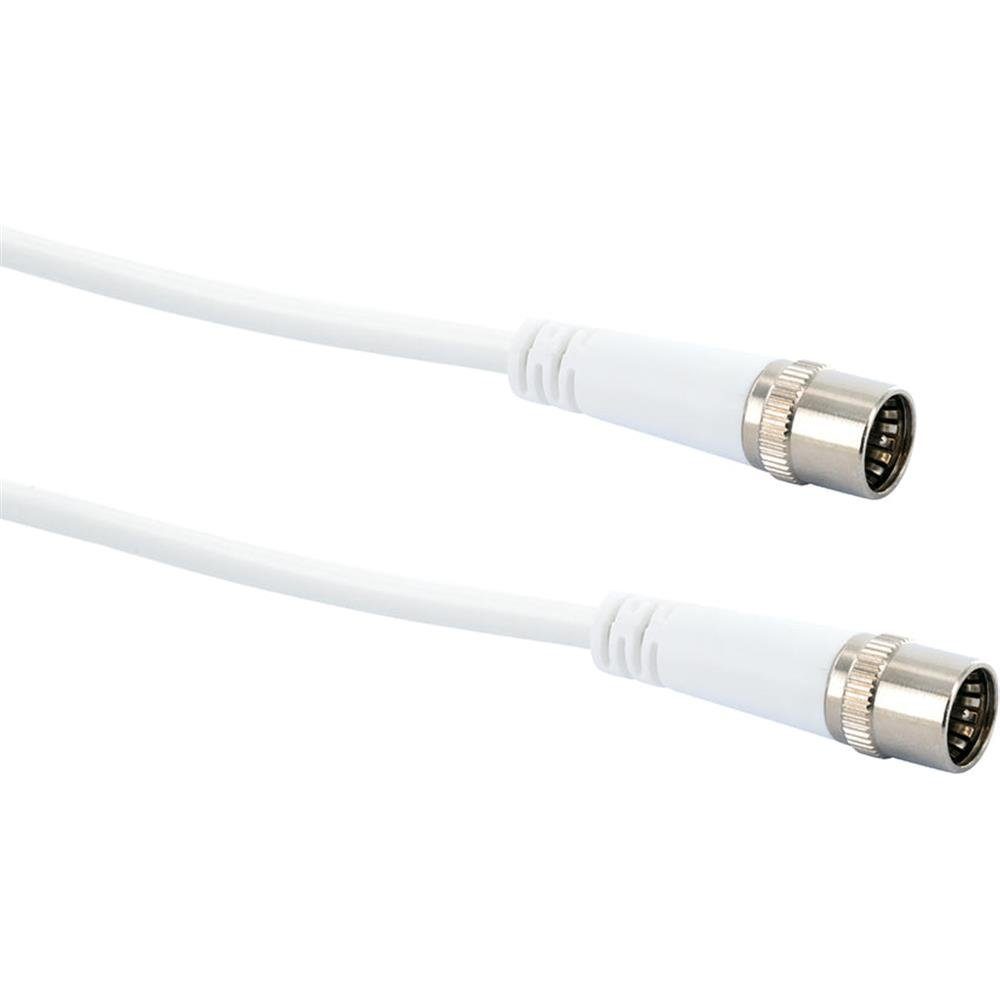 SAT-Kabel, 1,5m, Koaxialkabel, KDSK15042 weiß, Anschlusskabel, Install Schwaiger Klasse Self A, Modem 10dB,