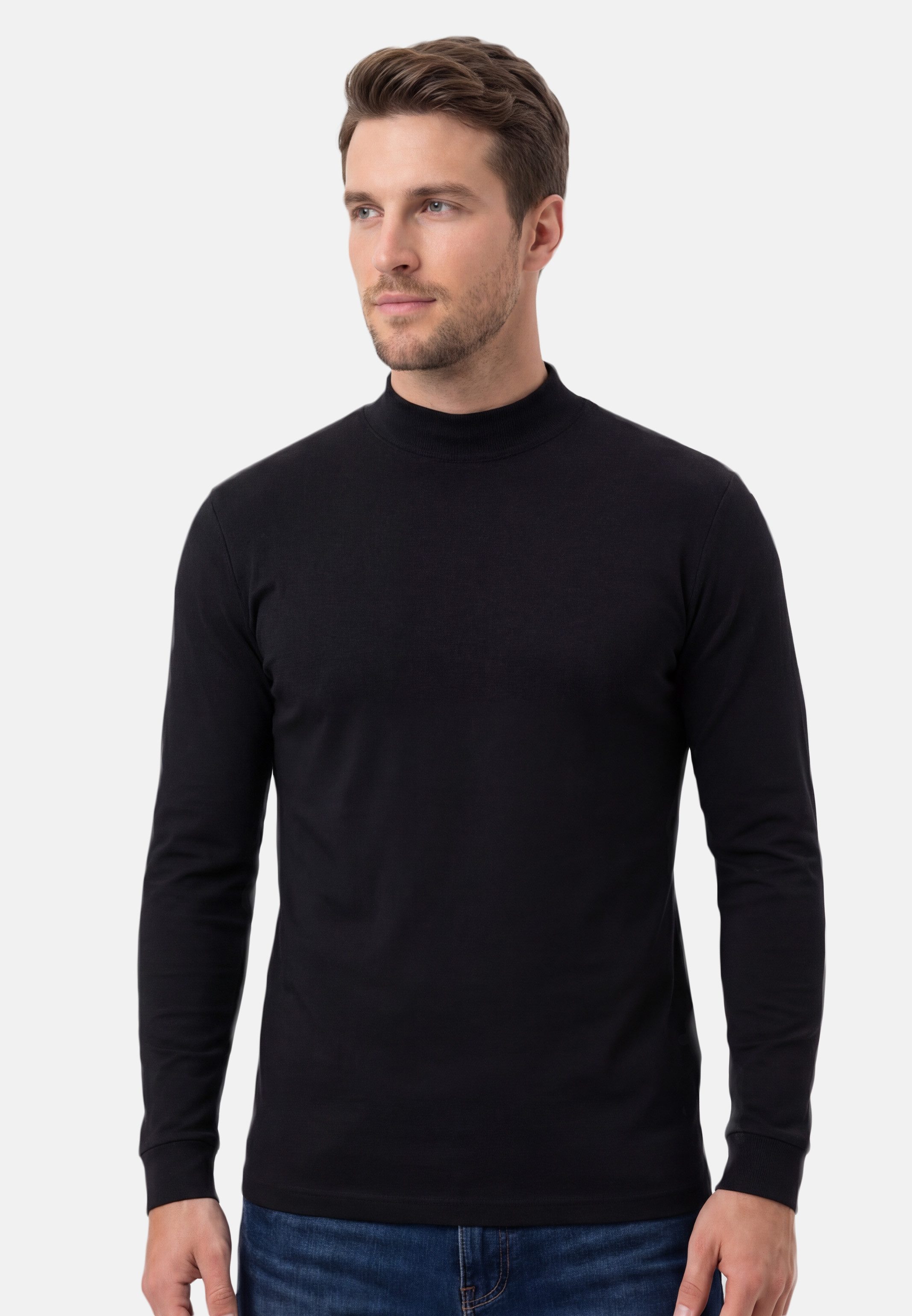 RAGMAN Langarmshirt 2er Pack Basic (Spar-Set, 2-tlg) Langarmshirt - Baumwolle - Atmungsaktiv