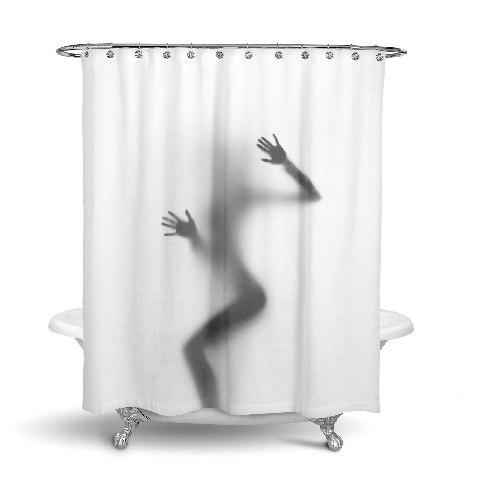 RAHMENLOS® Duschvorhang Motiv Model - 180 cm x 200 cm Breite 180 cm günstig online kaufen