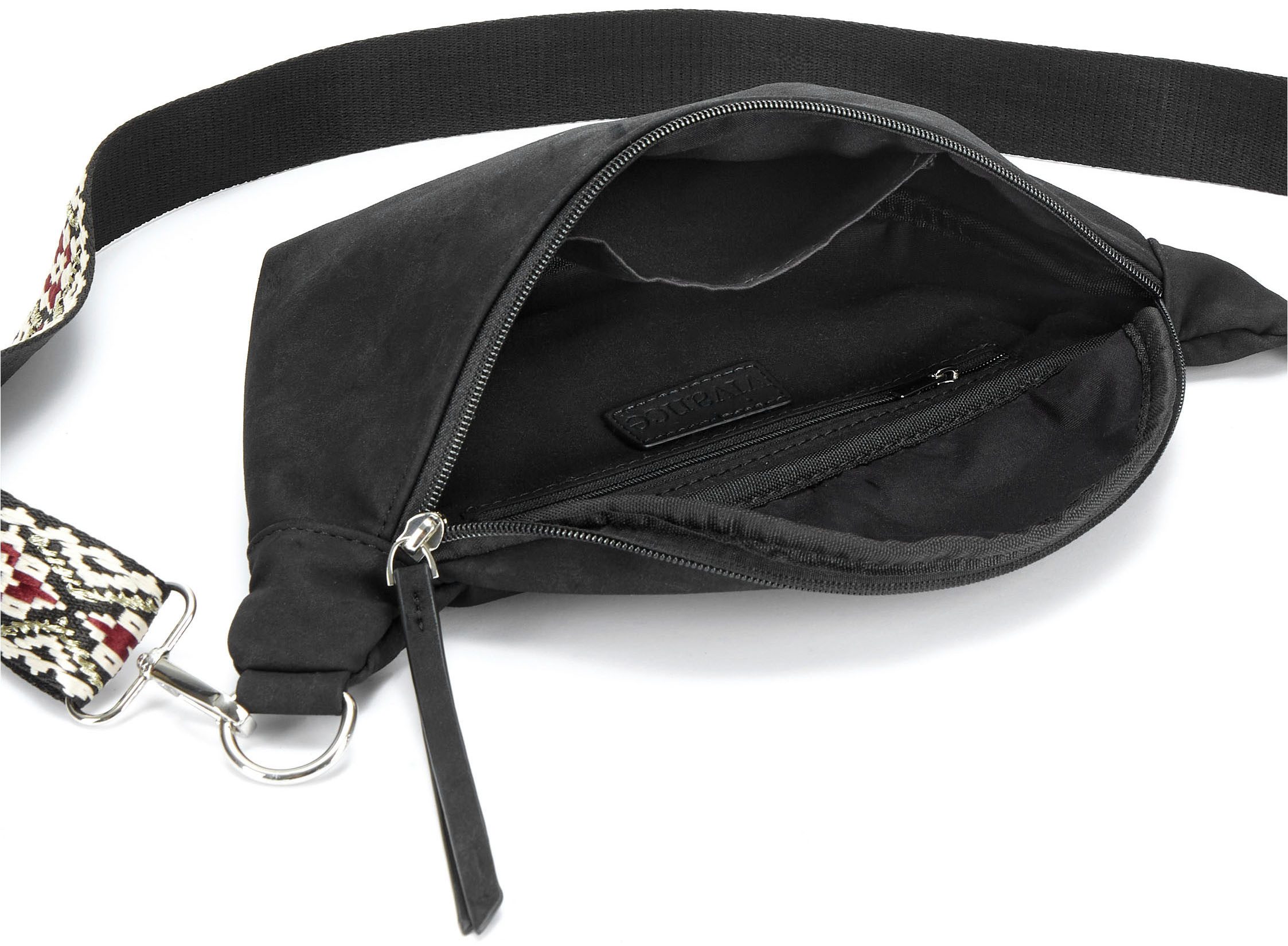 Vivance Bauchtasche Umhängetasche, Hüfttasche, Crossbody Bag, Gürteltasche, Handtasche Damen zum Umhängen mit austauschbarem Schulterriemen VEGAN
