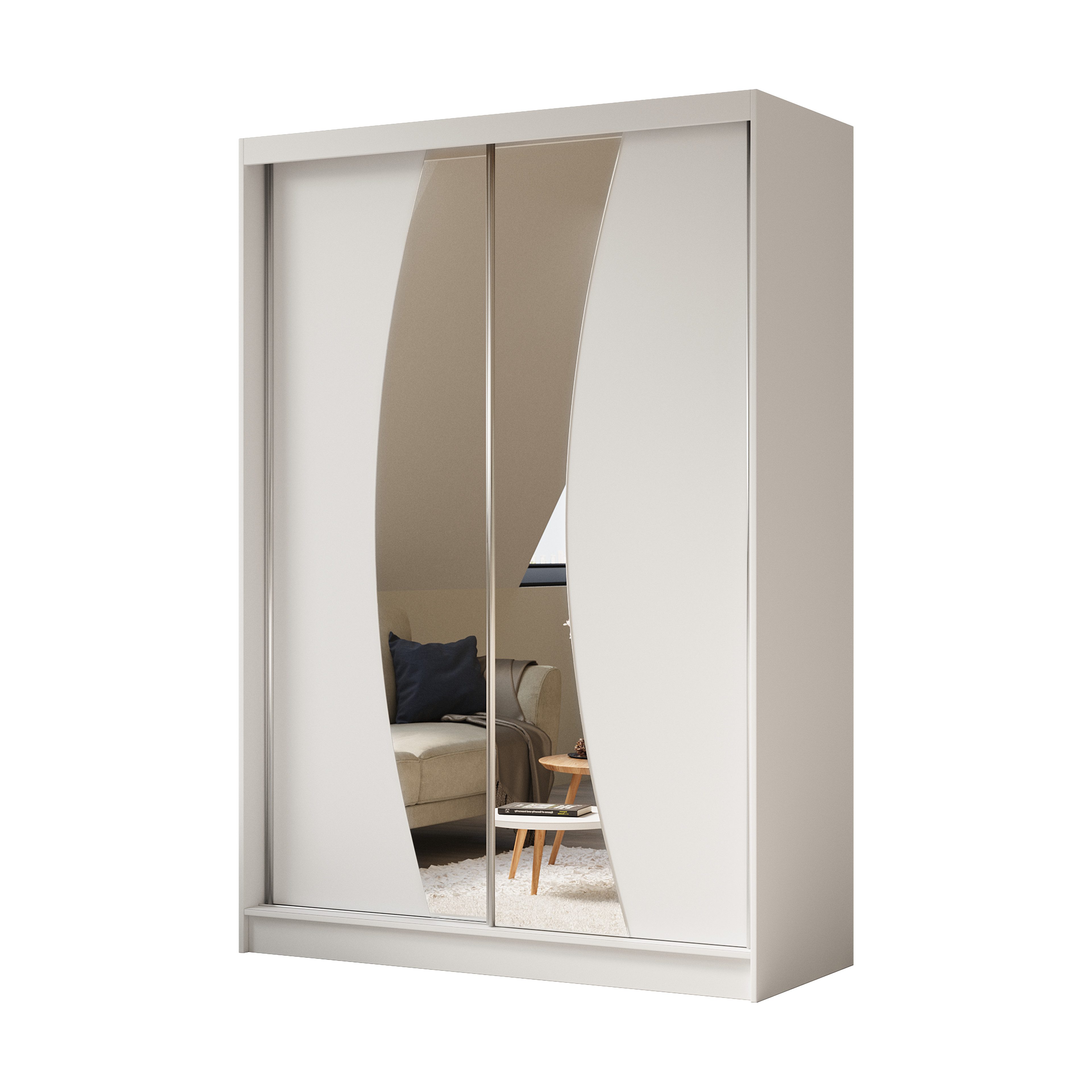 Beautysofa Kleiderschrank Vox (Schrank mi Schiebtüren, günstig online kaufen