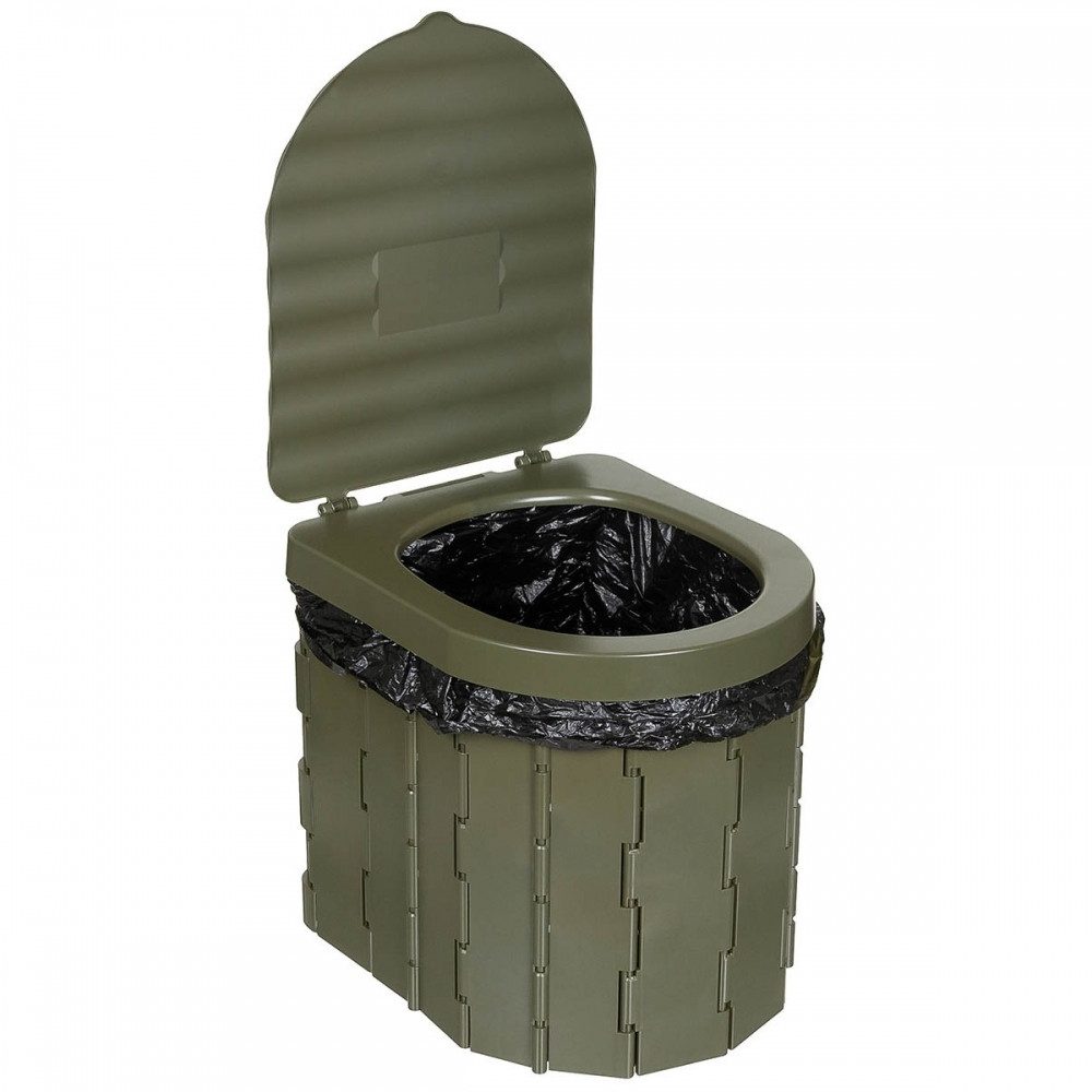 FoxOutdoor Campingtoilette MFH Campingtoilette faltbar mobile Toilette oliv