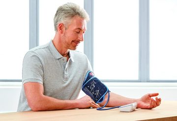 Veroval Oberarm-Blutdruckmessgerät Oberarm-Blutdruckmessgerät, Für korrektes und sanftes Messen mit Arrhythmie-Erkennung