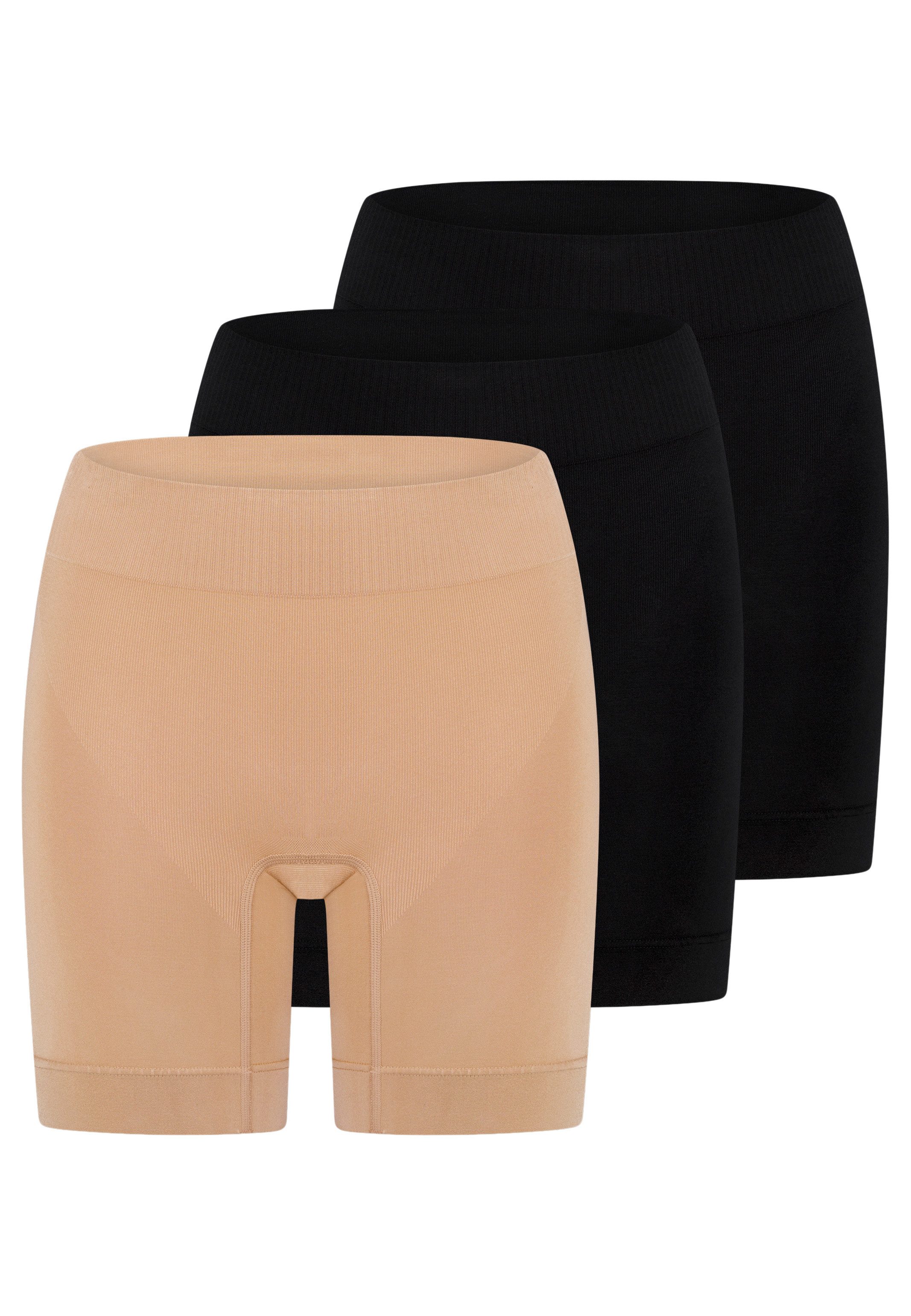 Schiesser Panty 3er Pack Classic Seamless (Spar-Set, 3-St) Shaping-Maxi-Longpant - Figurformend - Nahtlos für unsichtbaren Look