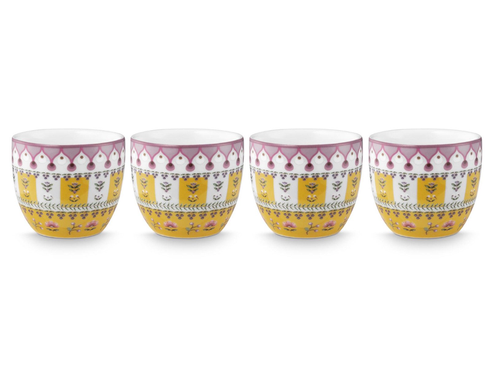 PiP Studio Eierbecher Lily&Lotus Moon Delight Yellow Eierbecher 4cm Set4
