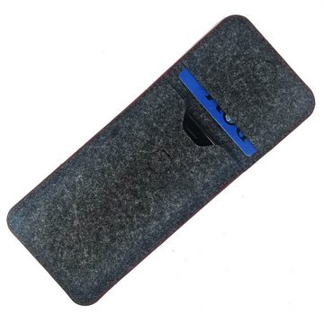 K-S-Trade Handyhülle für Motorola Moto E32s, Handy Schutz Hülle Schutzhülle Handyhülle Filztasche Pouch