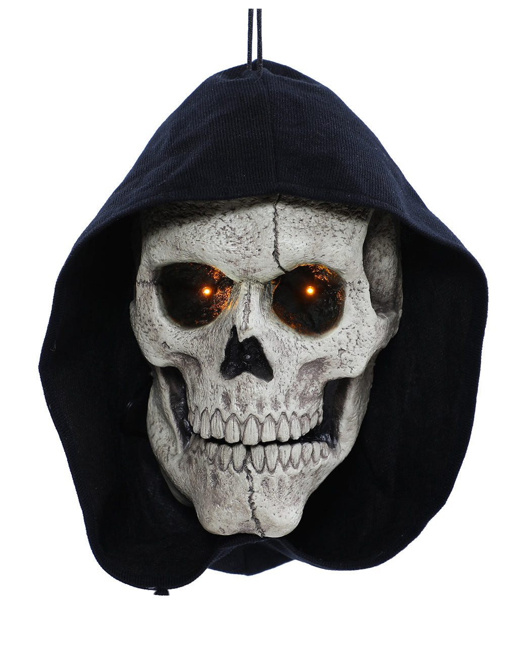 Horror-Shop Dekoobjekt Totenschädel Türdeko mit Licht & Sound