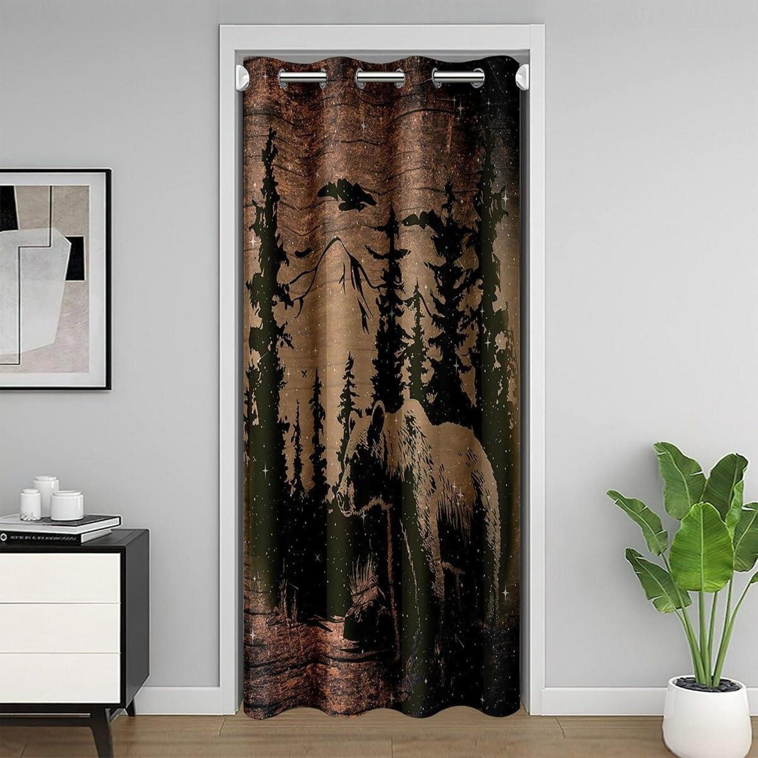 LuxusKollektion Türvorhang Türvorhang Bär 86x203cm Mehrfarbig (1 St)