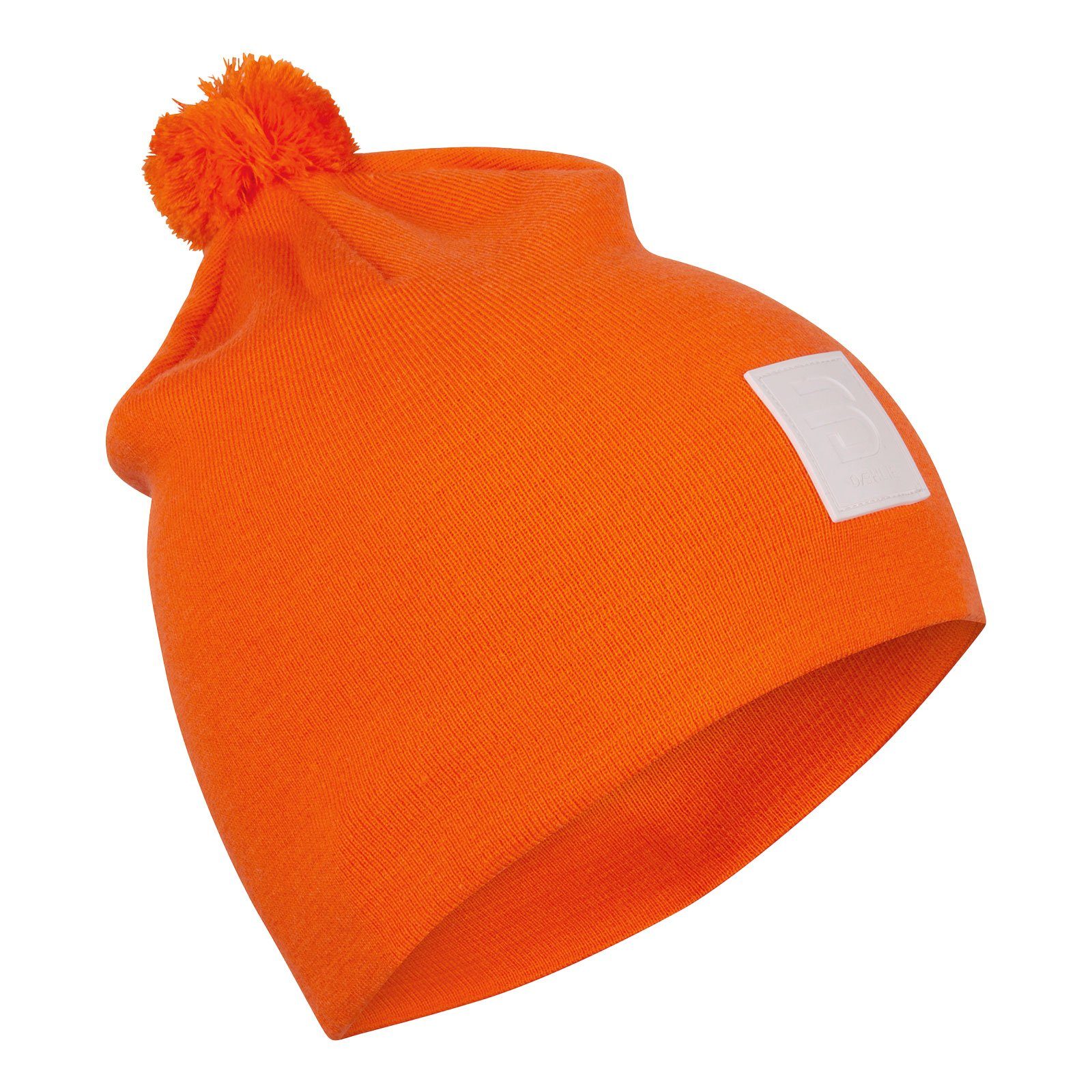 DAEHLIE Bommelmütze Hat Tradition mit Logo-Patch Orange