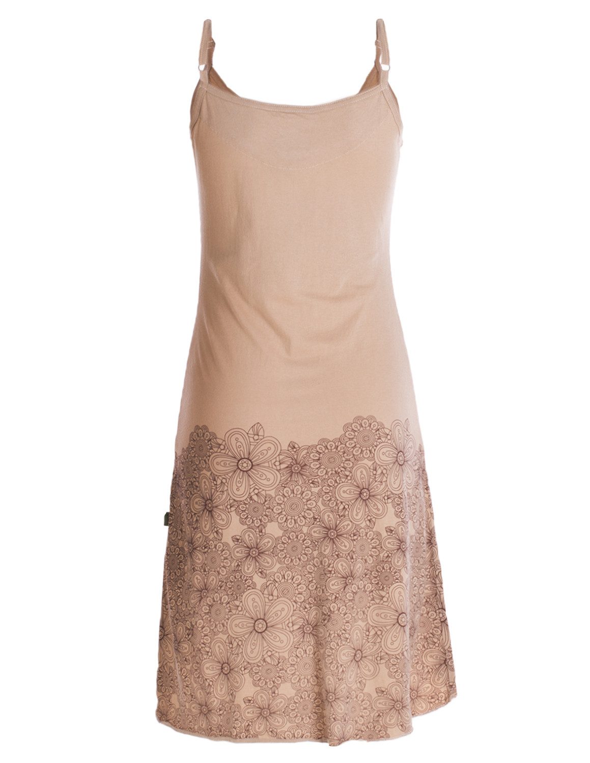 Vishes Sommerkleid Damen Sommer-Kleid High-Low Kleid Spagettiträger-Kleid Shirt-Kleid Goa, Boho, Hipiie Style