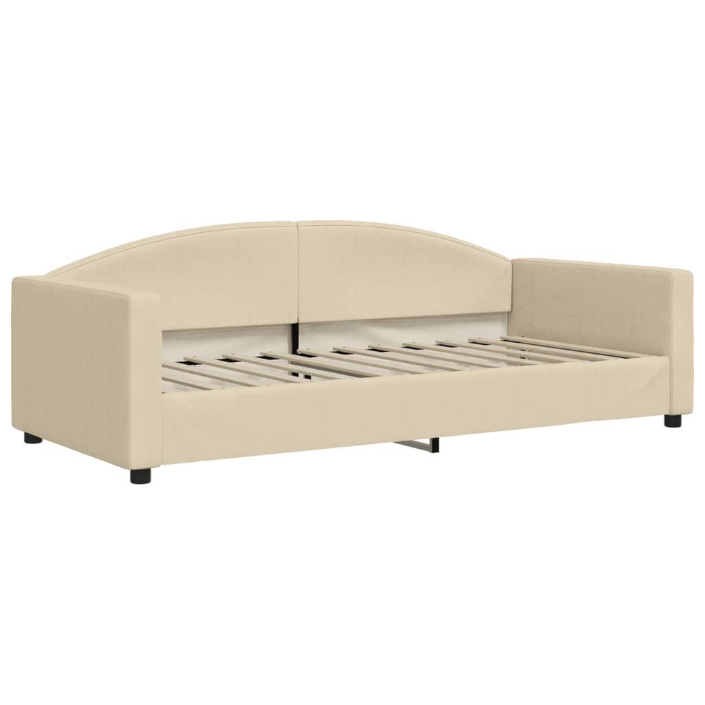 vidaXL Bett Tagesbett mit Matratze Creme günstig online kaufen
