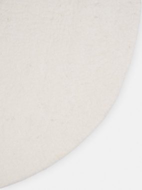 Wollteppich Linéa Filzteppich, myfelt, 100% reiner Schurwolle, naturweiß, rund