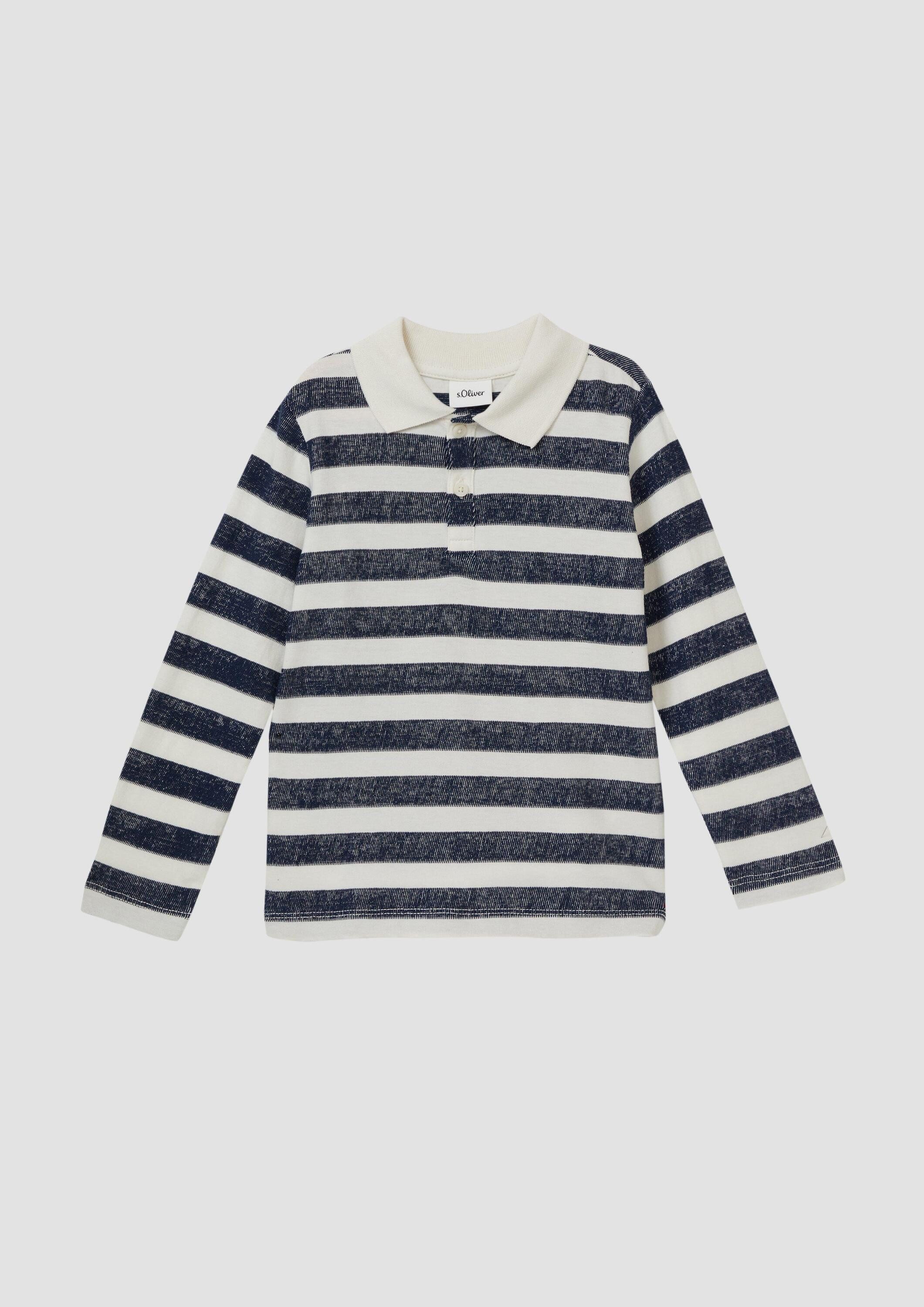 Langarmshirt Polo-Shirt