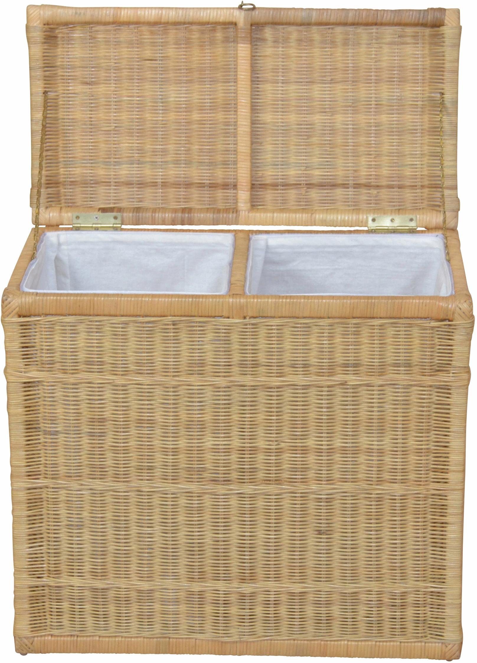 my home Wäschetruhe Duo, mit 2 Kammern