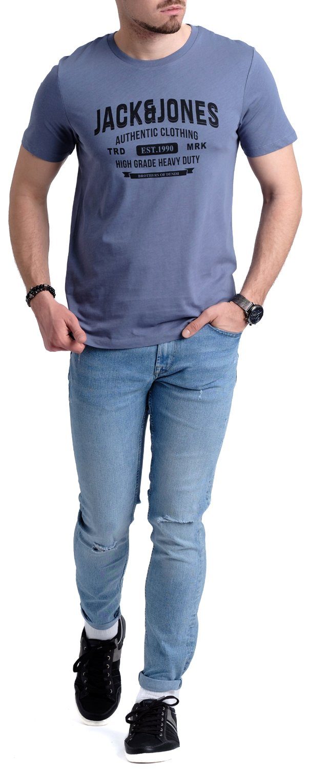 Print-Shirt 7 Jones Jack mit Baumwolle aus Aufdruck OPT T-Shirt &