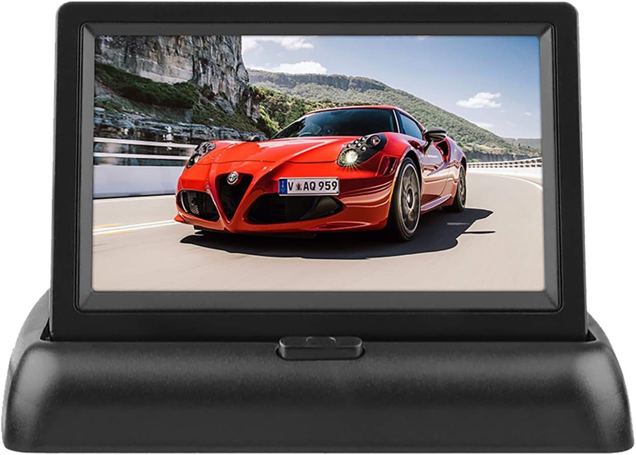 4.3" Autoradio Faltbar Monitor LCD Bildschirm Dash Stand Rückfahrkamera