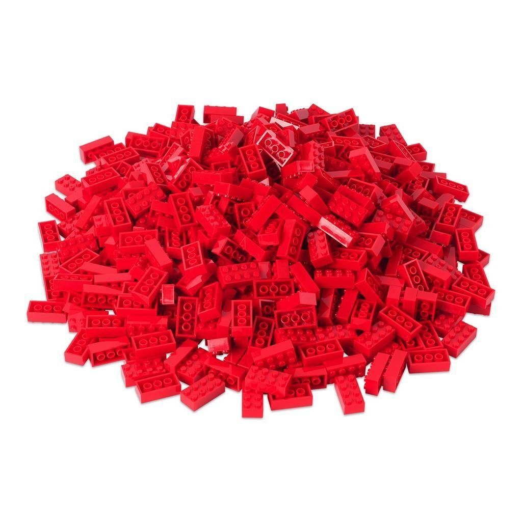 Herstellern Platte Set), Box-Set Steinen allen 520 Farben Katara + mit + Konstruktionsspielsteine zu verschiedene Bausteine rot - (3er Box, Anderen Kompatibel