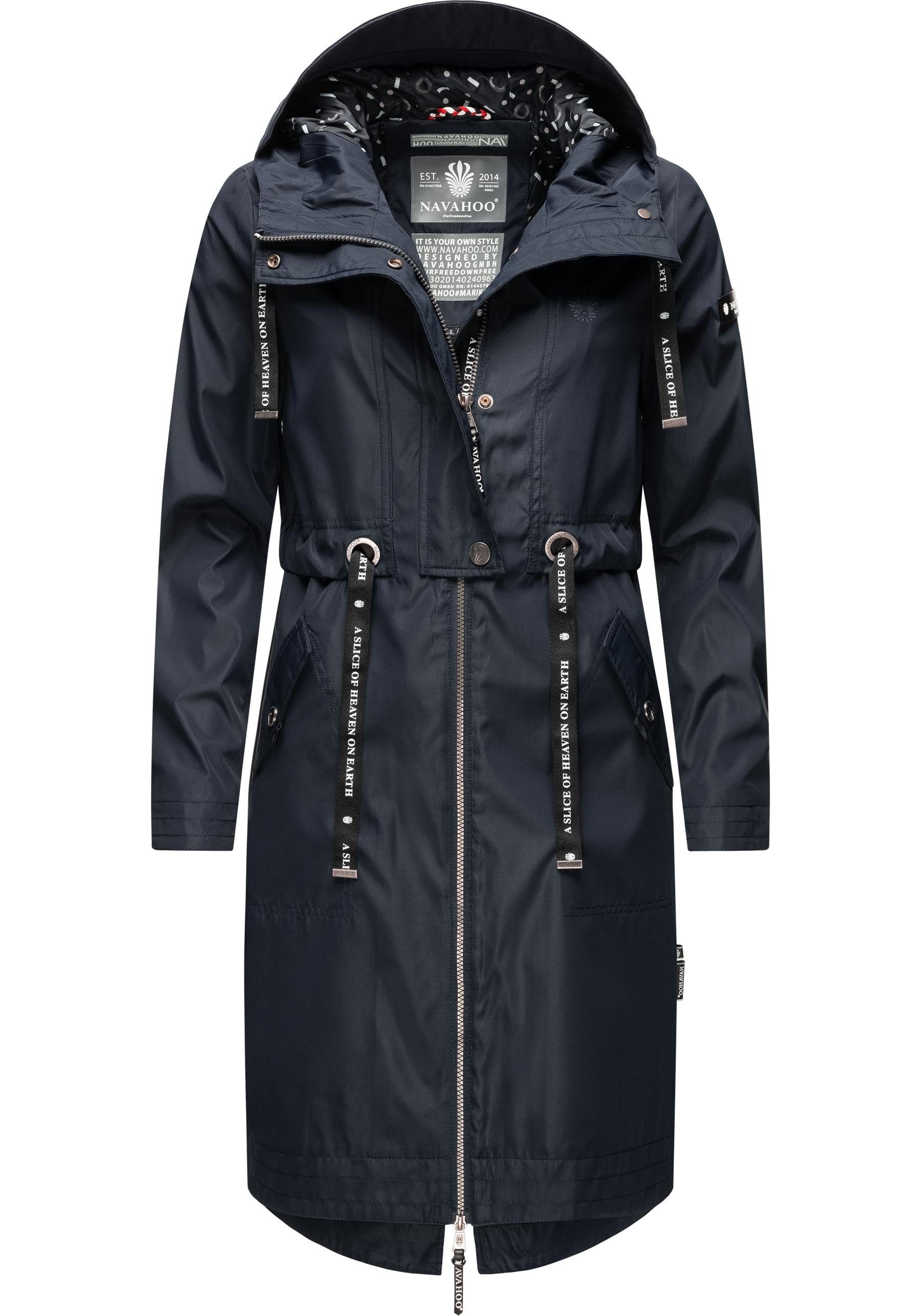 Navahoo Funktionsparka Josinaa stylische Übergangs Outdoorjacke mit Kapuze günstig online kaufen