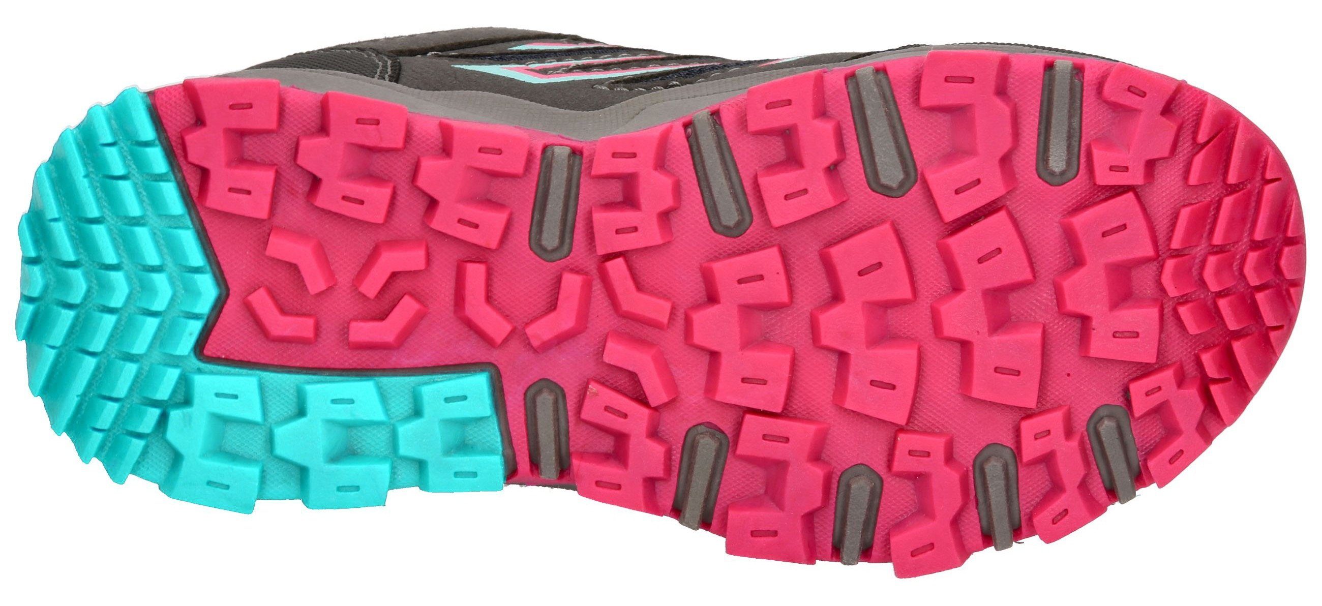 grau Lico Low mit Schnürschuh TEX-Membrane wasserabweisender pink Griffin
