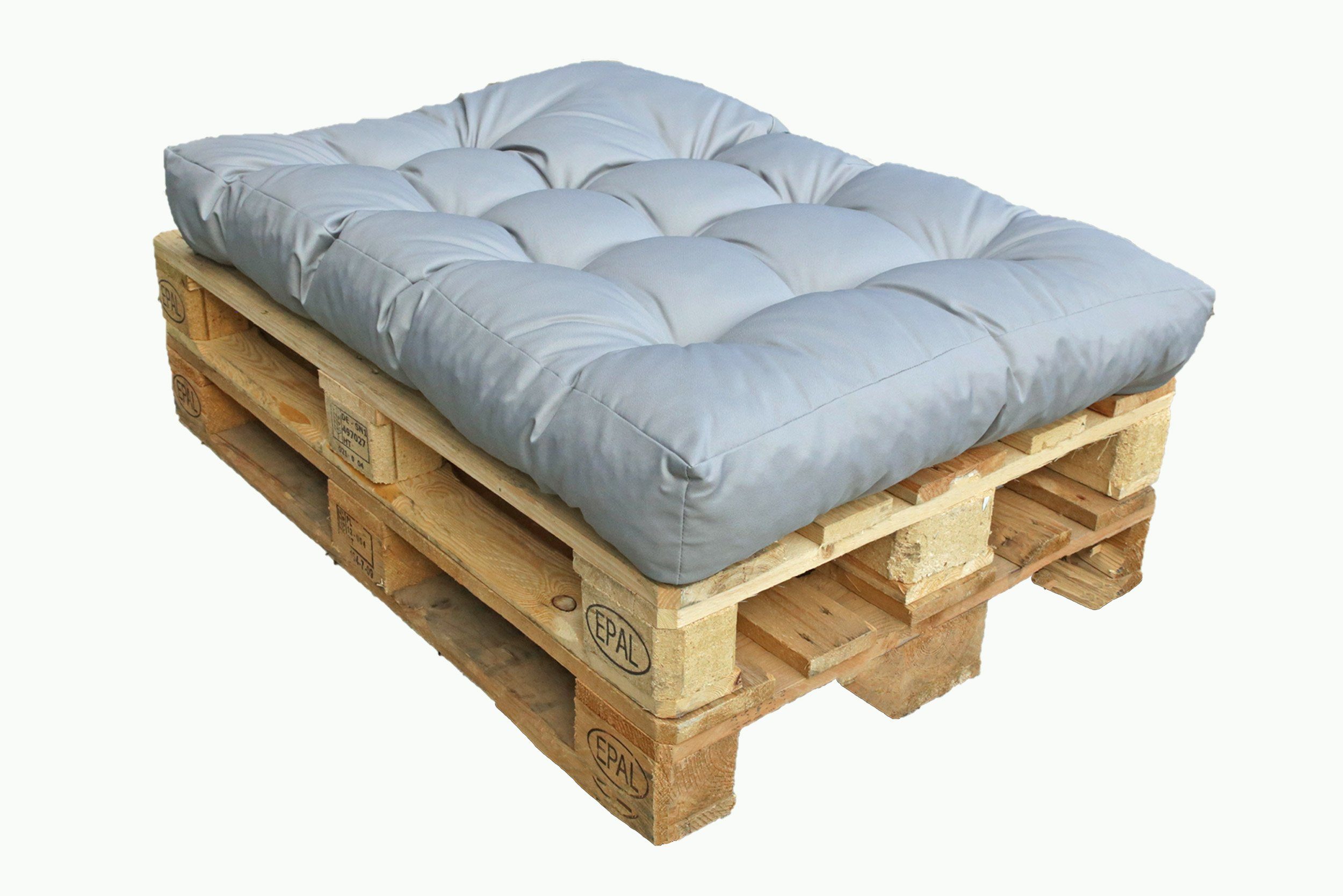 Haus und Deko Sitzkissen Palettensitzkissen Set 120x80 cm und 120x40 cm Outdoor Rückenkissen