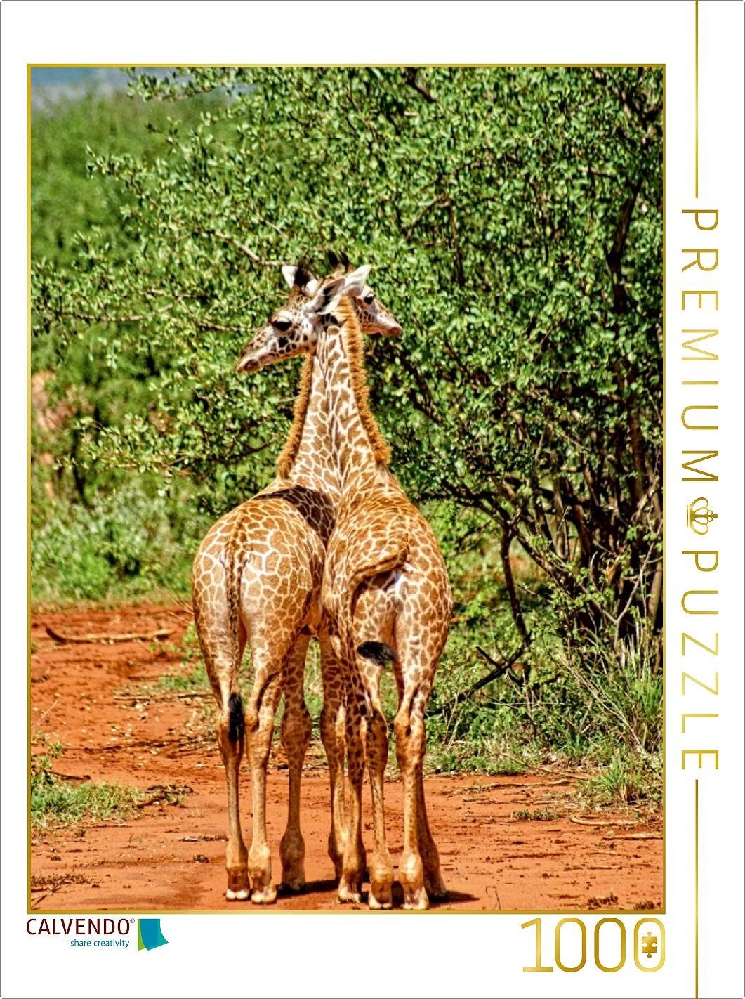 CALVENDO Puzzle CALVENDO Puzzle Giraffen 1000 Teile Lege-Größe 48 x 64 cm Foto-Puzzle Bild von Susan Michel, 1000 Puzzleteile