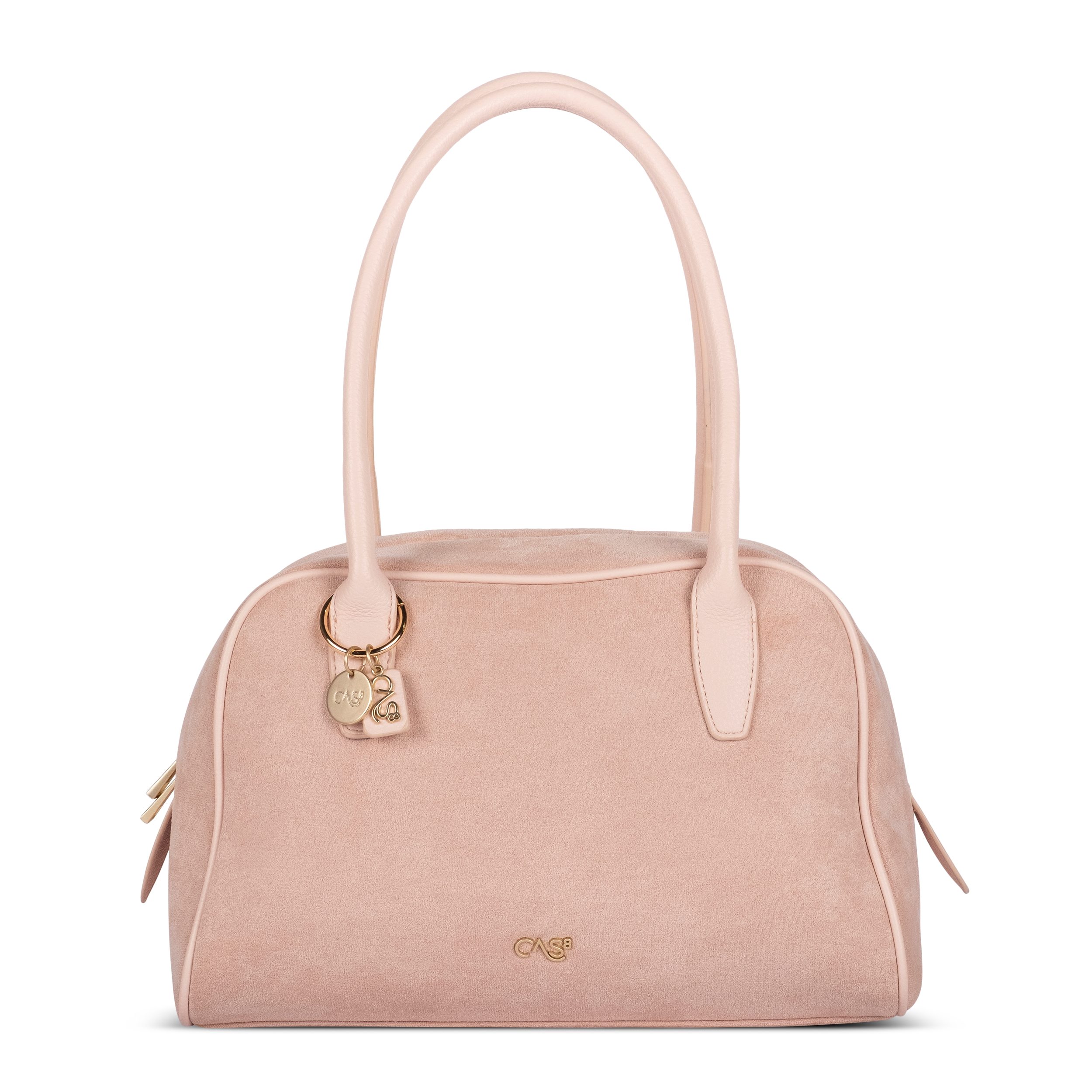 Cas8 Handtasche Rike 35594 - vegane Schultertasche in Wildleder-Optik