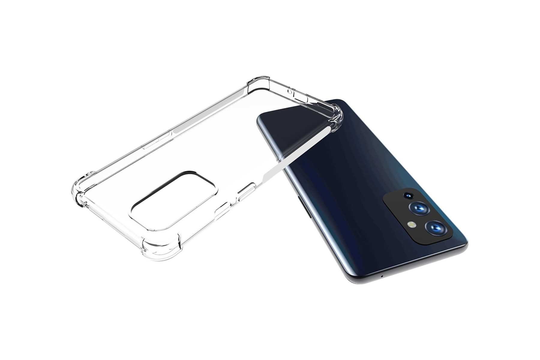 mtb more energy Smartphone-Hülle Clear Armor Case für OnePlus 9, Transparente TPU Schutzhülle Case Backcover mit Anti-Shock Verstärkung