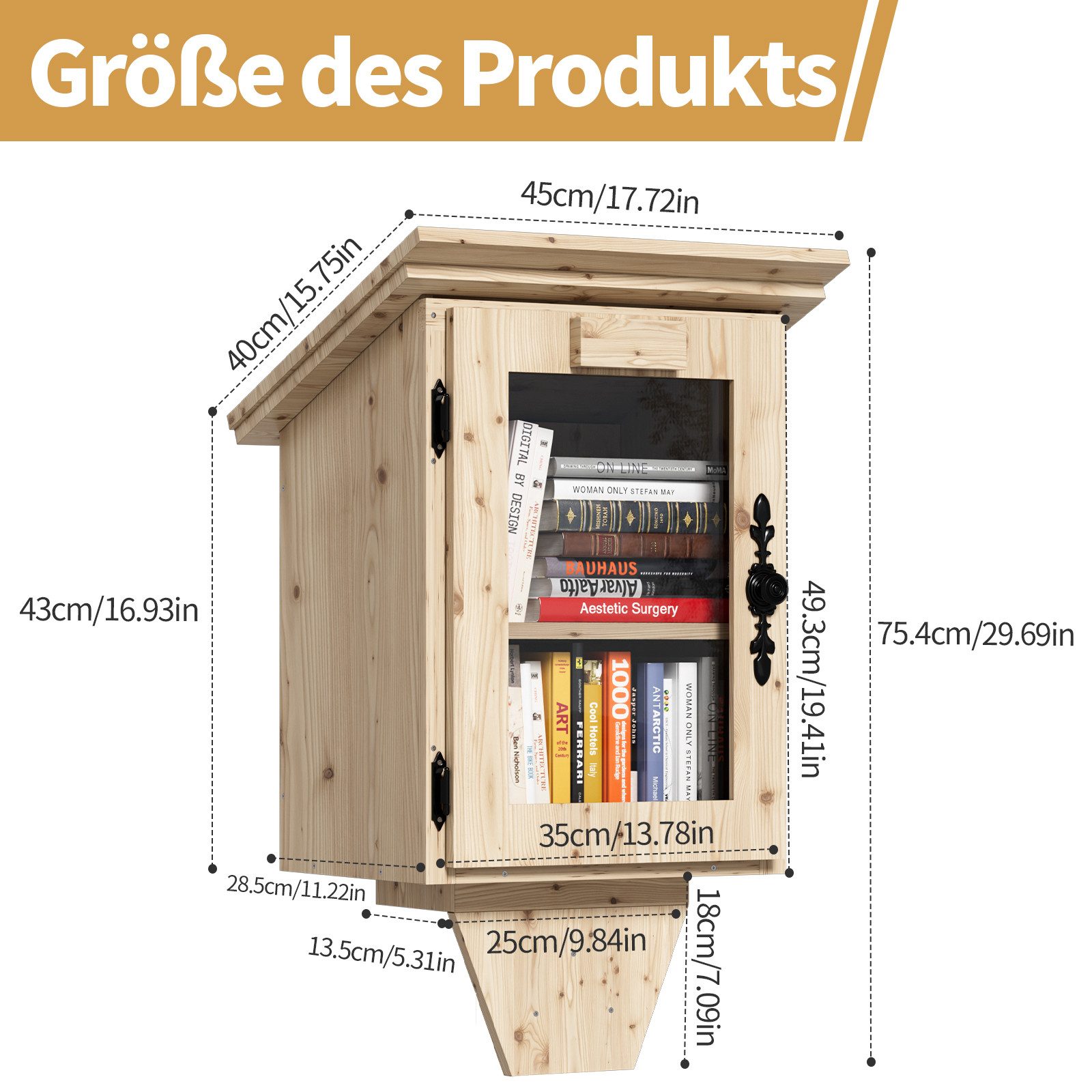 TWSOUL Bücherregal Kinderregal Holz Wandregal Hängeregal günstig online kaufen